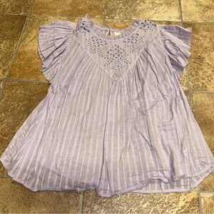 Universal Thread Lilac Striped Blouse